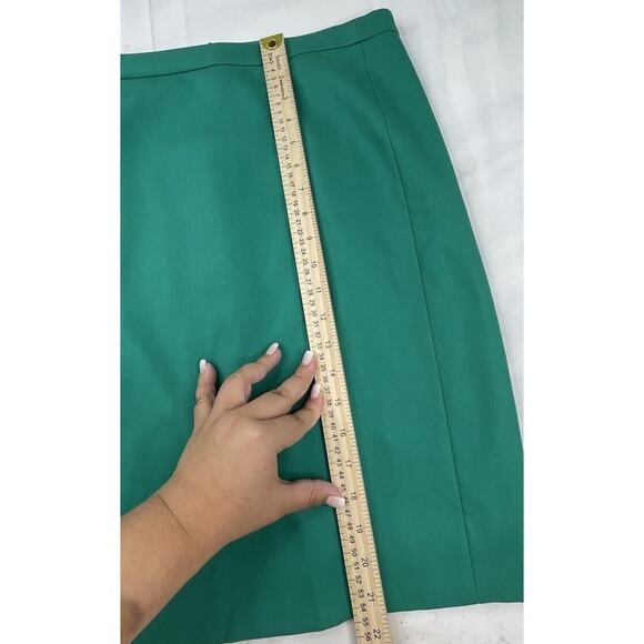 Copied - NWT J. Crew The Pencil Skirt Emerald Green 6 M29 - Picture 3 of 6